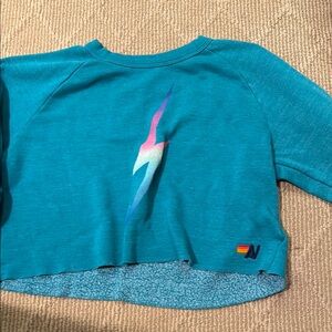 Aviator Nation Blue Lightning Bolt Sweatshirt
